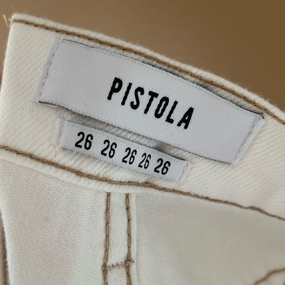 Revolve Pistola Ryder White High-Waisted Denim Mini Skirt - Picture 11 of 14